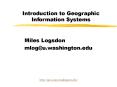 Introduction to Geographic Information Systems
