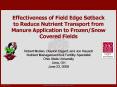 Effectiveness of Field Edge Setback to Reduce Nutrient Transport from Manure Application to FrozenSn