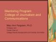 Mentoring Program College of Journalism and Communications