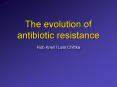The evolution of antibiotic resistance