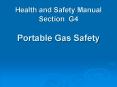 Health and Safety Manual Section G4 Portable Gas Safety