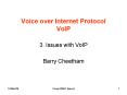 Voice over Internet Protocol VoIP