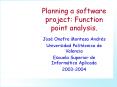 Planning a software project: Function point analysis'