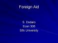 Foreign Aid