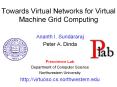 Towards Virtual Networks for Virtual Machine Grid Computing