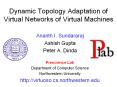 Dynamic Topology Adaptation of Virtual Networks of Virtual Machines