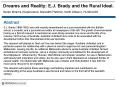 Dreams and Reality: E'J' Brady and the Rural Ideal' Sarah Mirams Supervisors: Meredith Fletcher, Kei