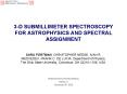 3D SUBMILLIMETER SPECTROSCOPY FOR ASTROPHYSICS AND SPECTRAL ASSIGNMENT