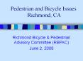 Pedestrian and Bicycle Issues Richmond, CA