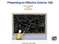 Presenting an Effective Science Talk
