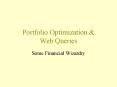 Portfolio Optimization