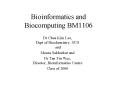 Bioinformatics and Biocomputing BM1106