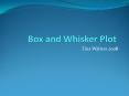 Box and Whisker Plot