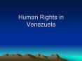 Human Rights in Venezuela