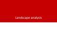 Landscape analysis