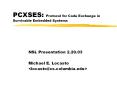 PCXSES: Protocol for Code Exchange in Survivable Embedded Systems