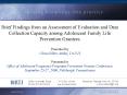Brief Findings from an Assessment of Evaluation and Data Collection Capacity among Adolescent Family