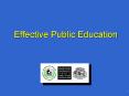 Effective Public Education