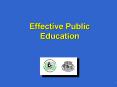 Effective Public Education