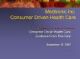 Medtronic Inc' Consumer Driven Health Care