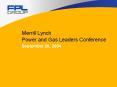 Merrill Lynch Power and Gas Leaders Conference
