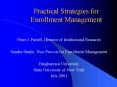 Practical Strategies for Enrollment Management
