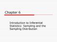 Introduction to Inferential Statistics: Sampling and the Sampling Distribution