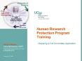 Human Research Protection Program Training