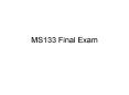 MS133 Final Exam