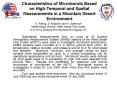 Characteristics of Microbursts Based on HighTemporal and Spatial Measurements in a Mountain Desert E