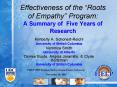 Effectiveness of the Roots of Empathy Program: A Summary of Five Years of Research