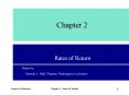 Rates of Return