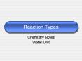 Reaction Types