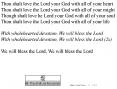 Thou shalt love the Lord your God with all of your heart