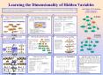 ABSTRACT: We examine how to determine the number of states of a hidden variables when learning probabilistic models. This problem is crucial for improving our ability to learn compact models and complement our earlier work of discovering hidden