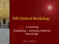 PdTOxford Workshop