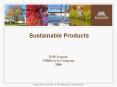 Sustainable Products