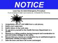 Laser Eye Accident Emergency Procedure