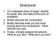 Directions