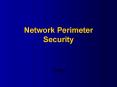 Network Perimeter Security