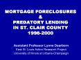 MORTGAGE FORECLOSURES