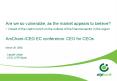 Are we so vulnerable, as the market appears to believe Impact of the credit crunch on the outlook of