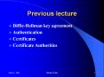 Previous lecture