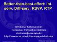 Betterthanbesteffort: Intserv, Diffserv, RSVP, RTP
