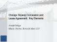 Chicago Skyway Concession and Lease Agreement: Key Elements