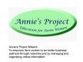 Annie's Project Mission