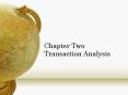 Chapter Two Transaction Analysis