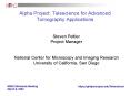 Alpha Project: Telescience for Advanced Tomography Applications