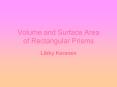 Volume and Surface Area of Rectangular Prisms