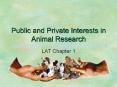 Public and Private Interests in Animal Research